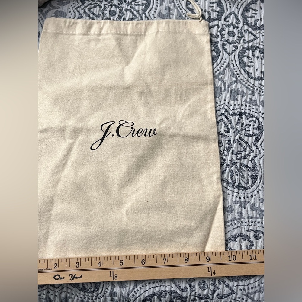 J. Crew Beige Cotton Storage Dust Bag 10x14